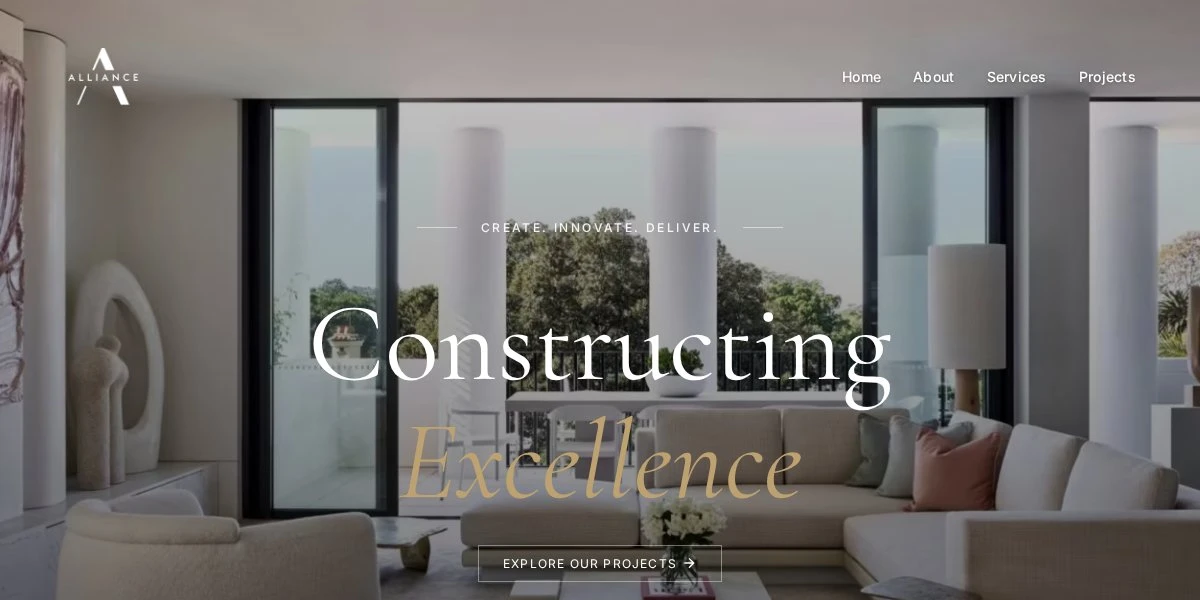 Alliance Living website hero