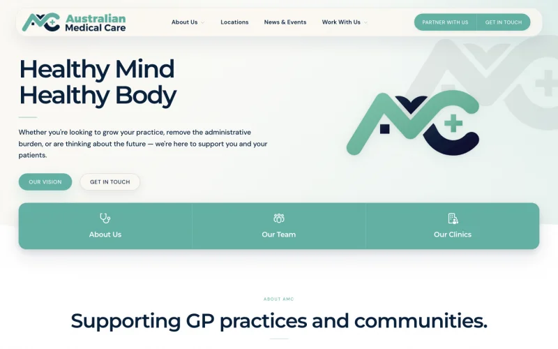 Australian Medical Care website